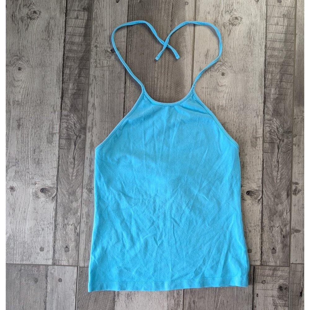 5️⃣ Gap, String High Neck Halter, Turqoise, Sz XS